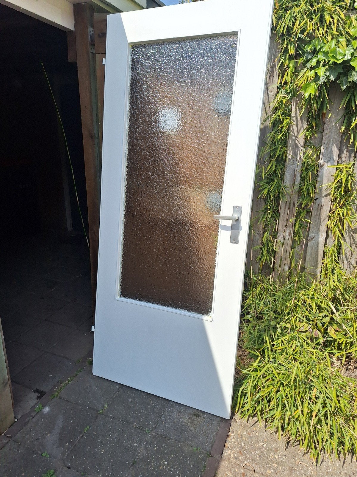 Gratis Opdekdeur 2x, Ophalen, Gebruikt, Binnendeur, Glas