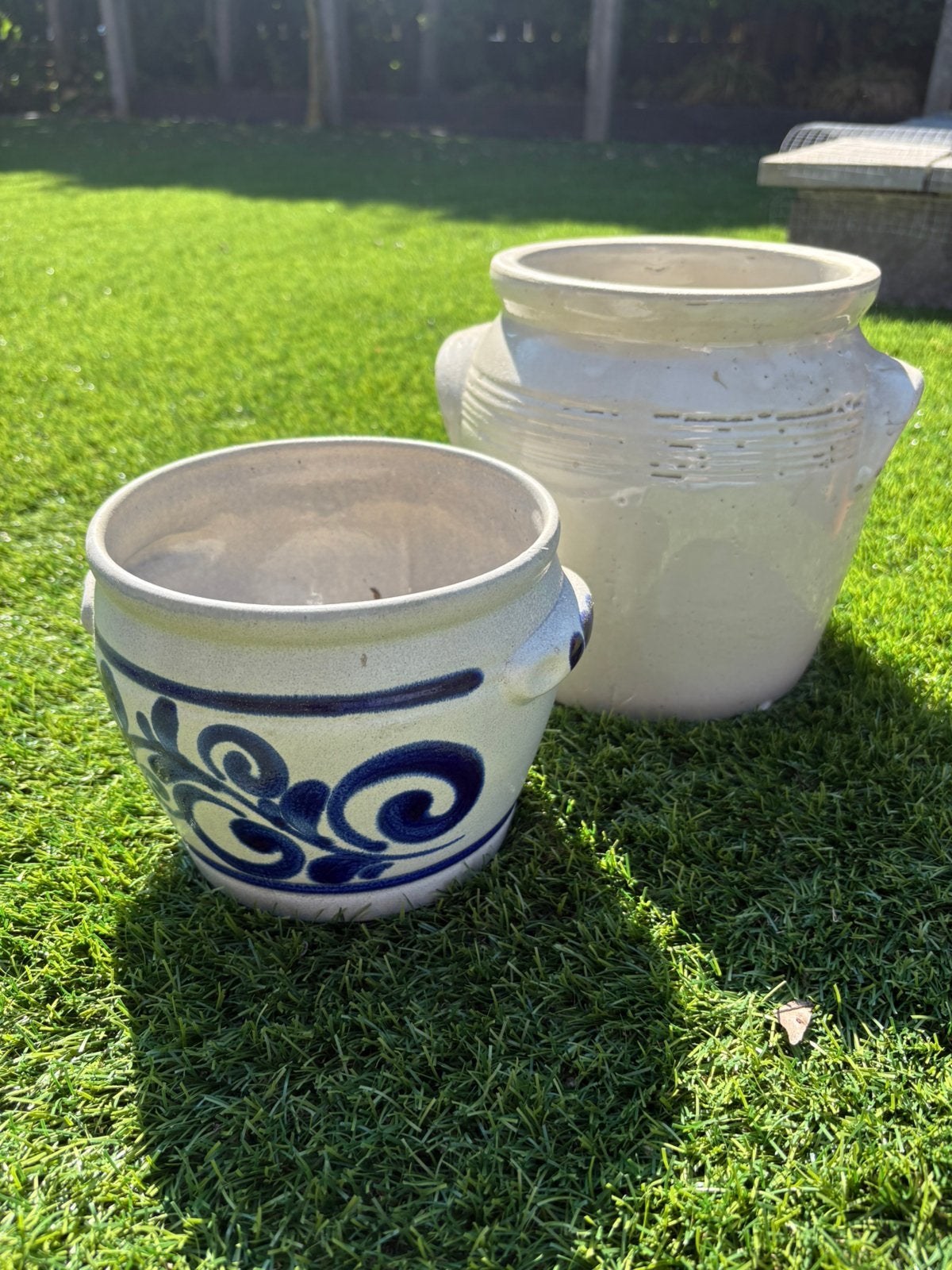 Mooie set zware vintage keulse potten, Rond, Ophalen of Verzenden, Zo goed als nieuw, Aardewerk