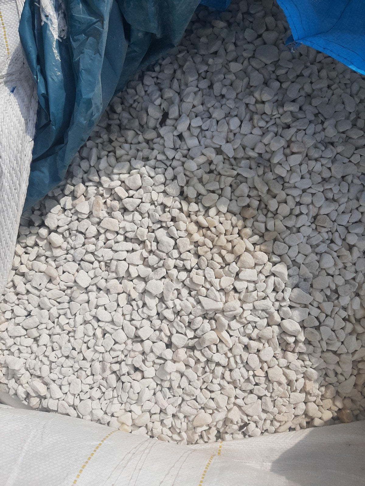 Carrara Wit Split 300kg - Nieuw, Tuin en Terras, Ophalen, Wit, Nieuw, Split