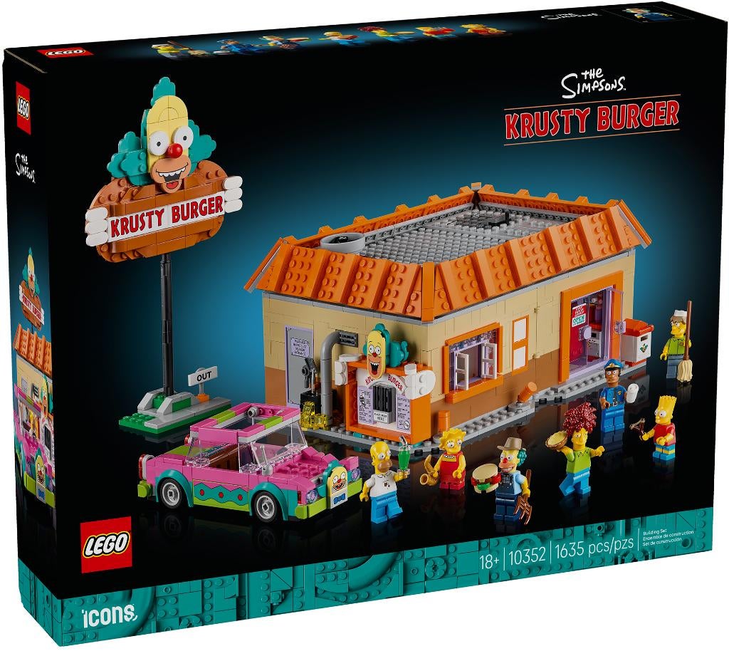 LEGO Icons The Simpsons: Krusty Burger 10352 Nieuw, Ophalen of Verzenden, Nieuw, Lego