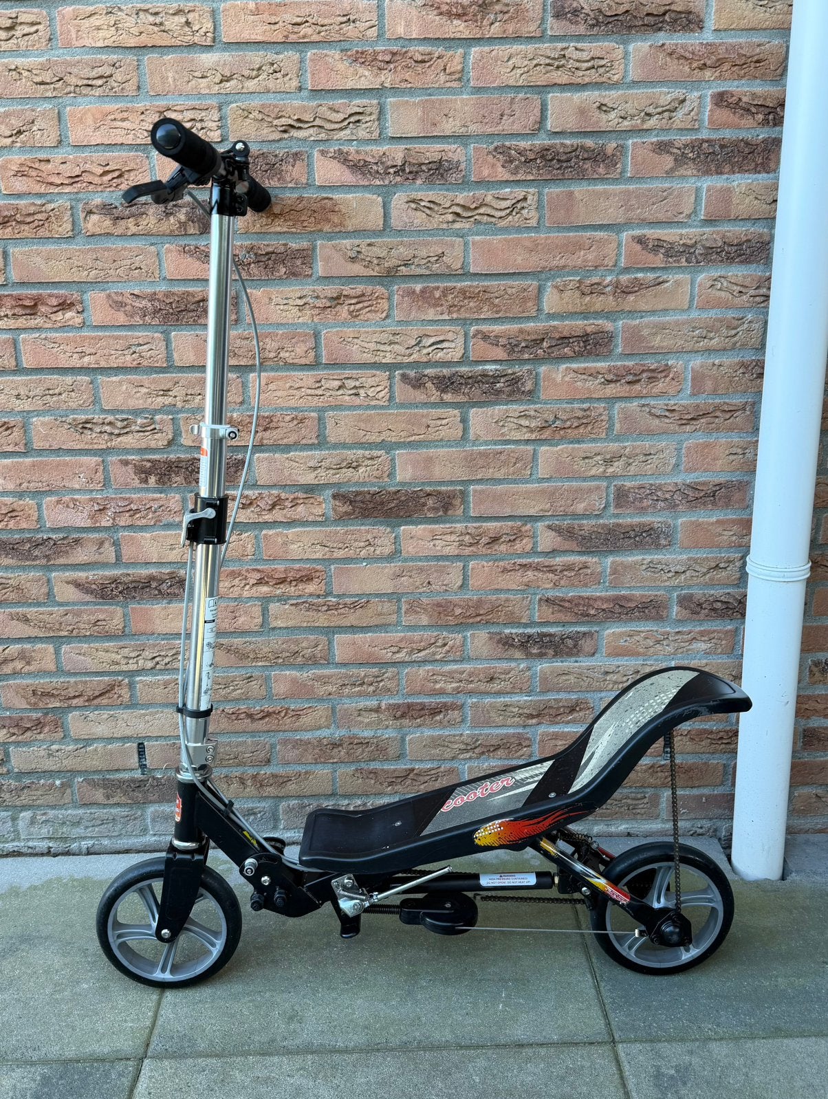 Zwart / grijze spacescooter (groot model), Fietsen en Brommers, Steps, Ophalen, Gebruikt, Overige typen