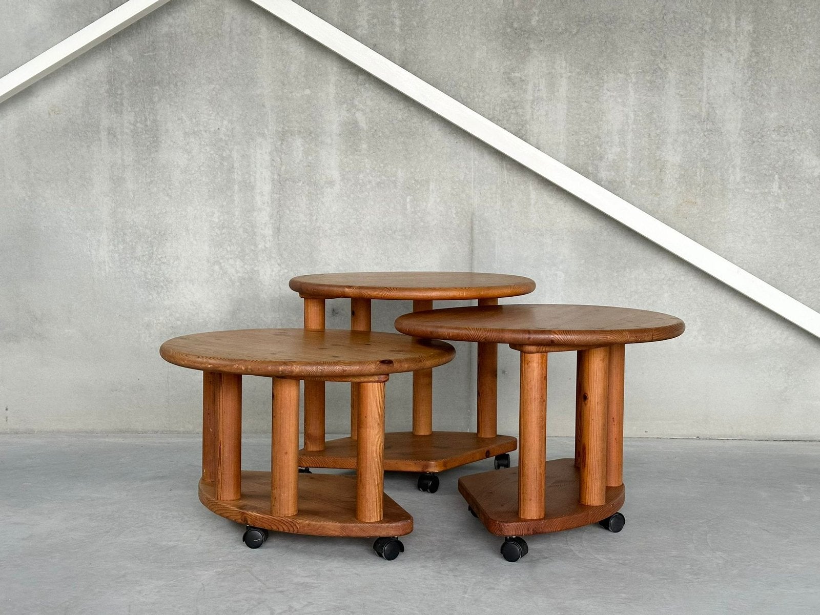 Scandinavische set coffeetable’s naar Rainer Daumiller, Ophalen