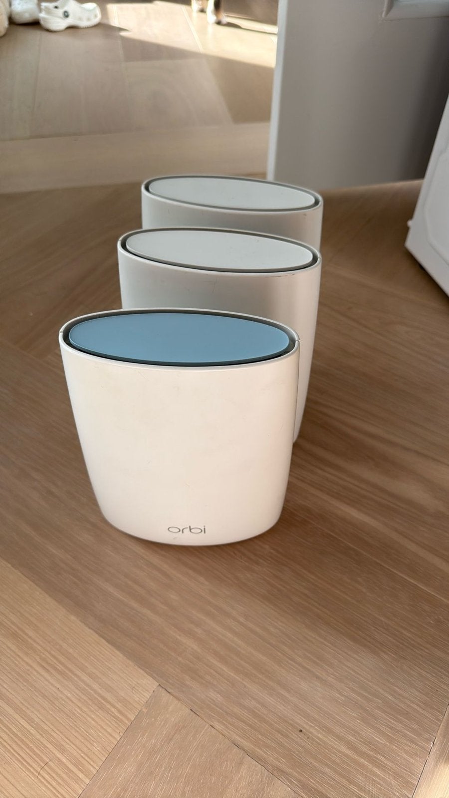 Netgear Orbi RBR50 WiFi Systeem (3 stuks), Ophalen of Verzenden, Zo goed als nieuw, Router