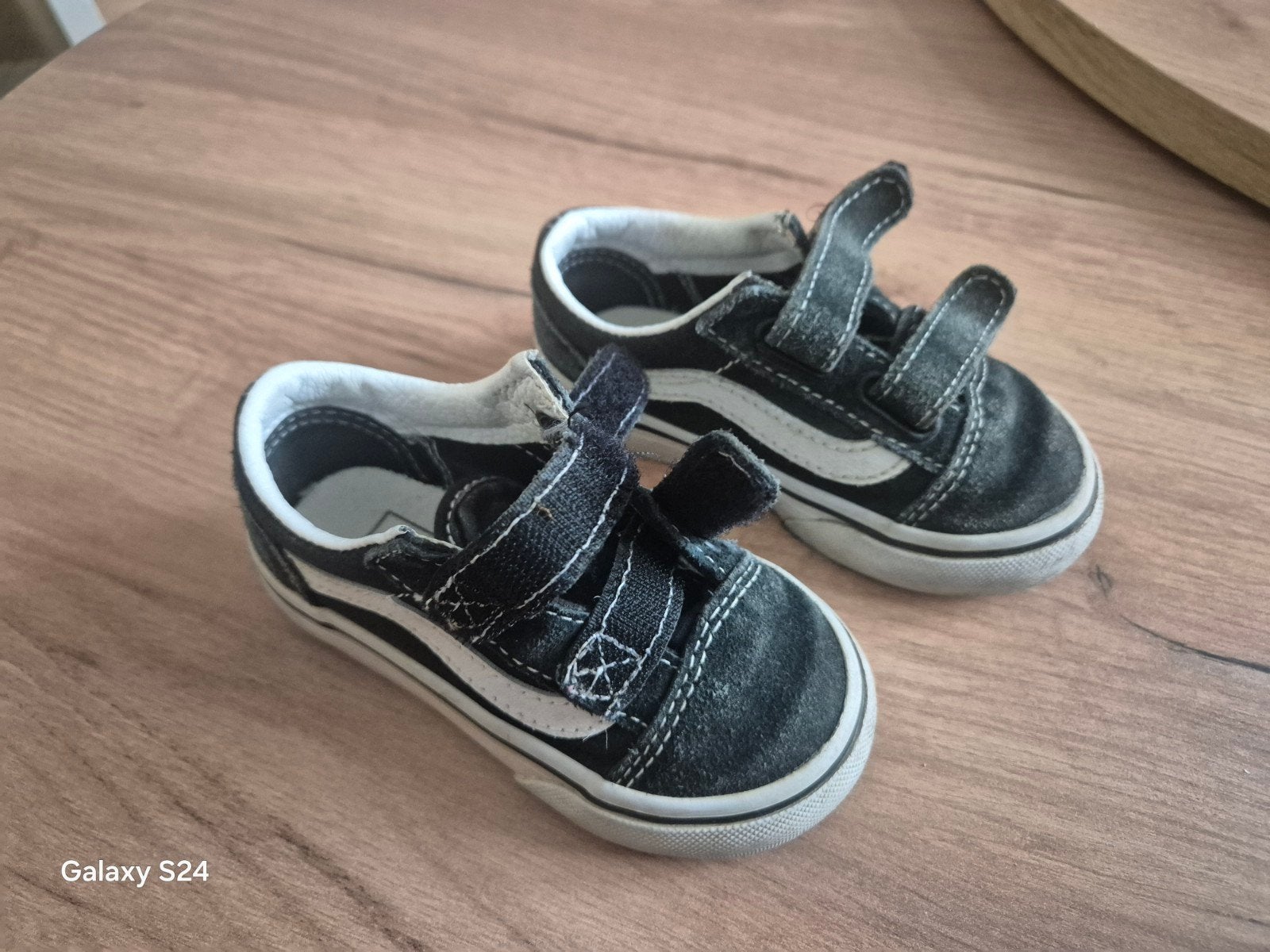 Vans Old Skool klittenband sneakers voor kinderen maat 22, Gebruikt, Vans, Jongen of Meisje, Schoenen
