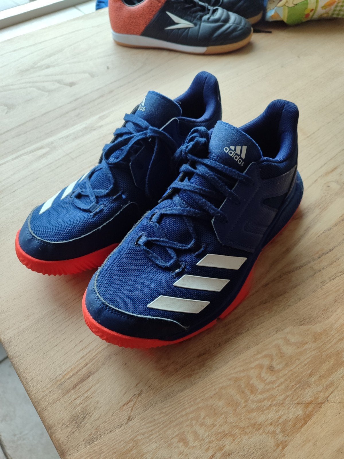 Adidas Sportschoenen Maat 38 2/3 - Blauw/Oranje, Blauw, Ophalen of Verzenden, Sneakers of Gympen, Adidas