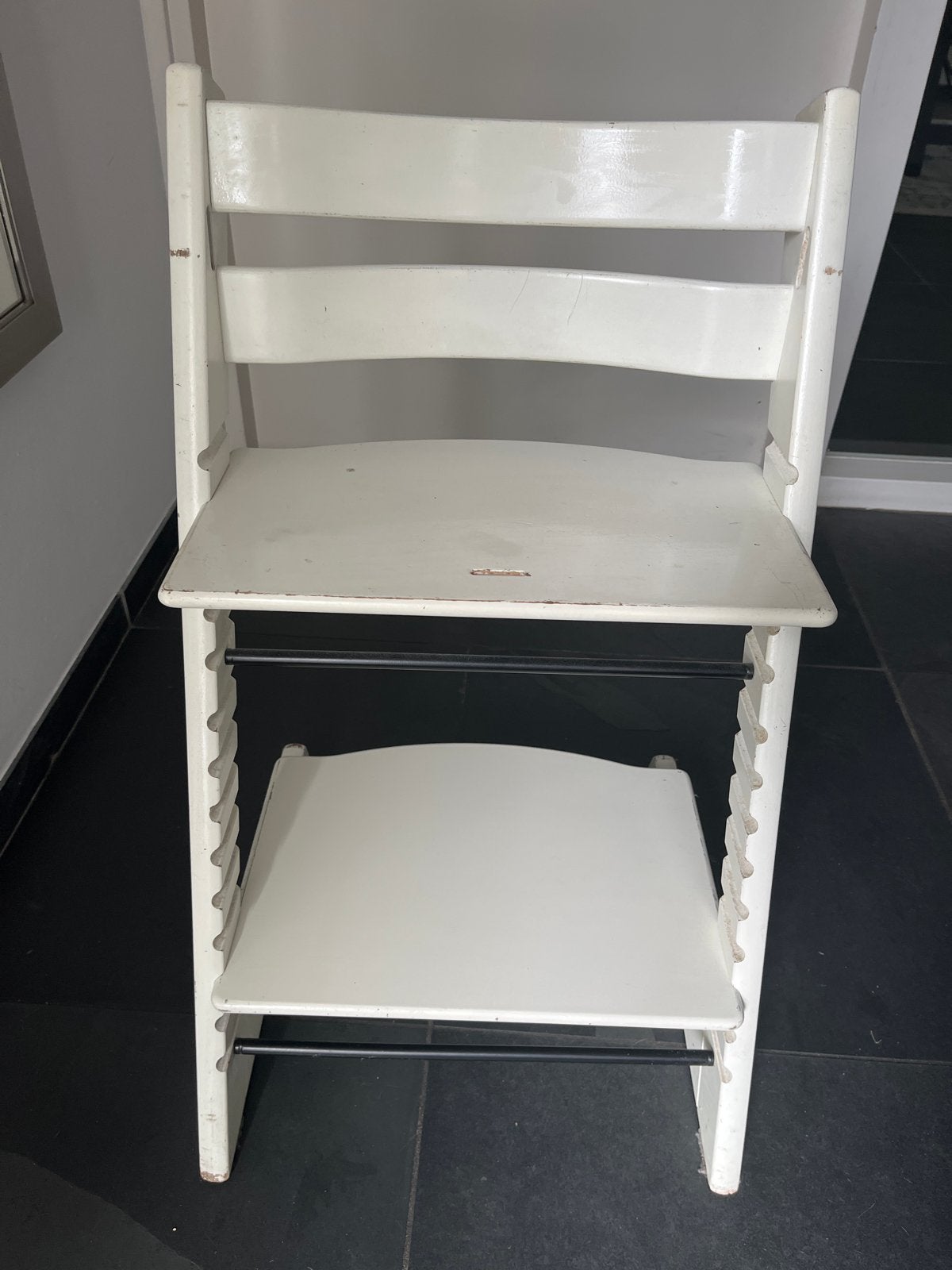 Stokke Tripp Trap - Meegroeistoel - Wit 2 - Gebruikt, Kinderen en Baby's, Ophalen, Gebruikt, Meegroeistoel