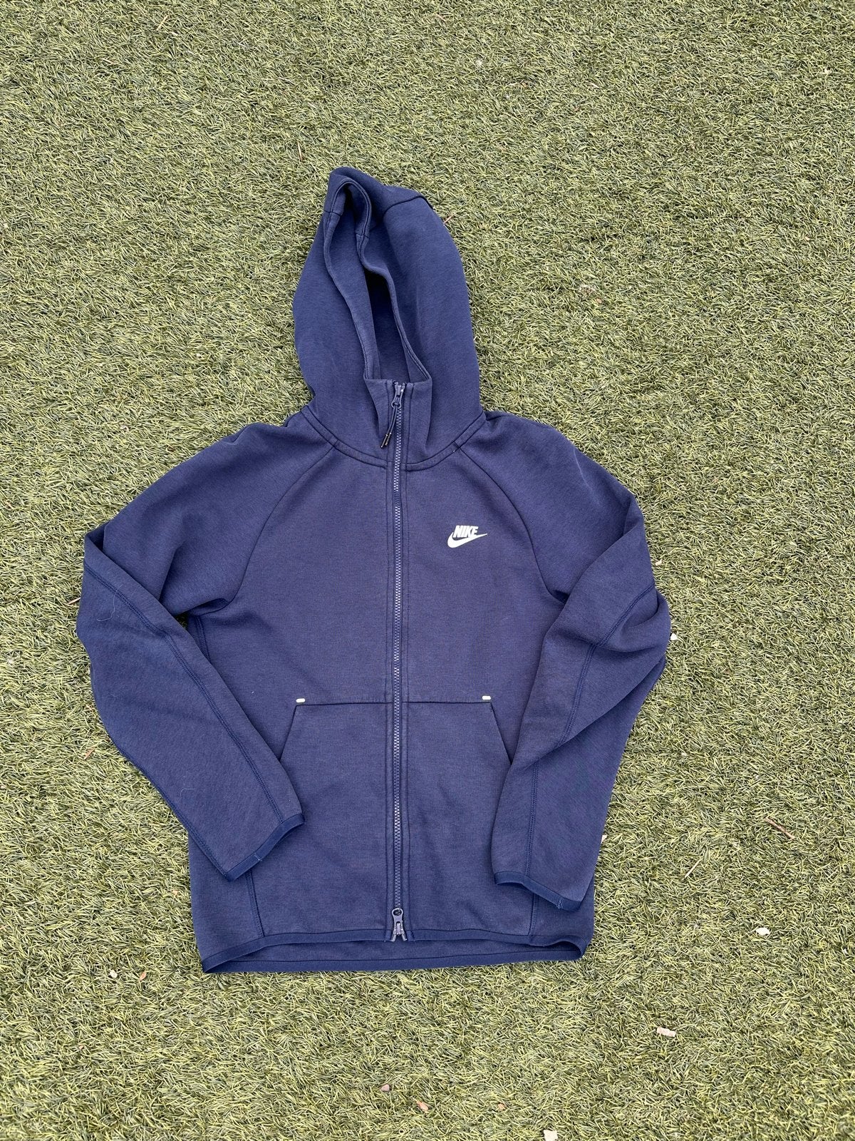 Nike Tech Fleece Hoodie - Donkerblauw (Maat XS), Ophalen of Verzenden, Zo goed als nieuw, Maat 46 (S) of kleiner, Blauw
