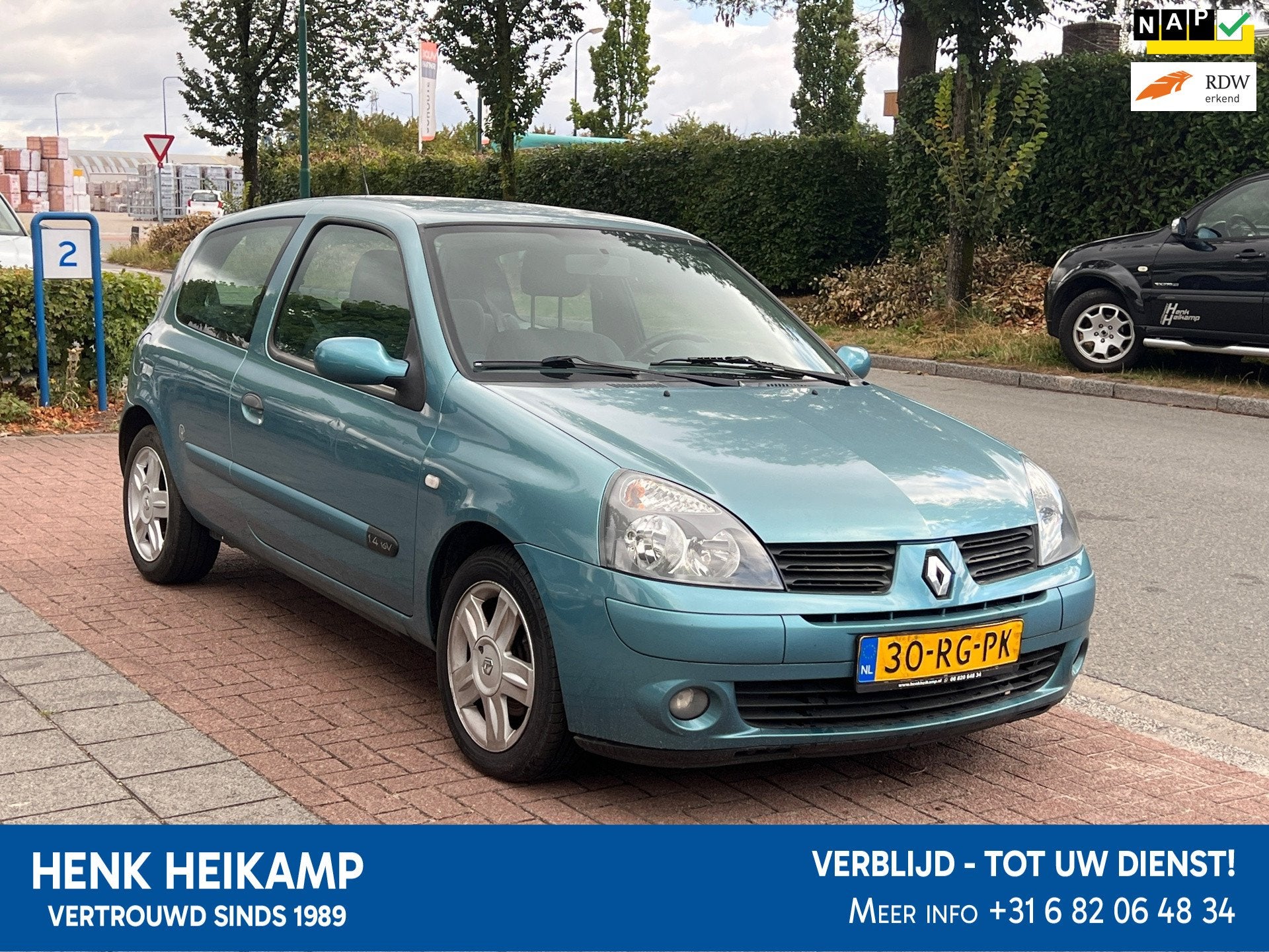Renault Clio 1.4 Authentique Comfort, Auto's, Voorwielaandrijving, 15 km/l, Gebruikt, Blauw
