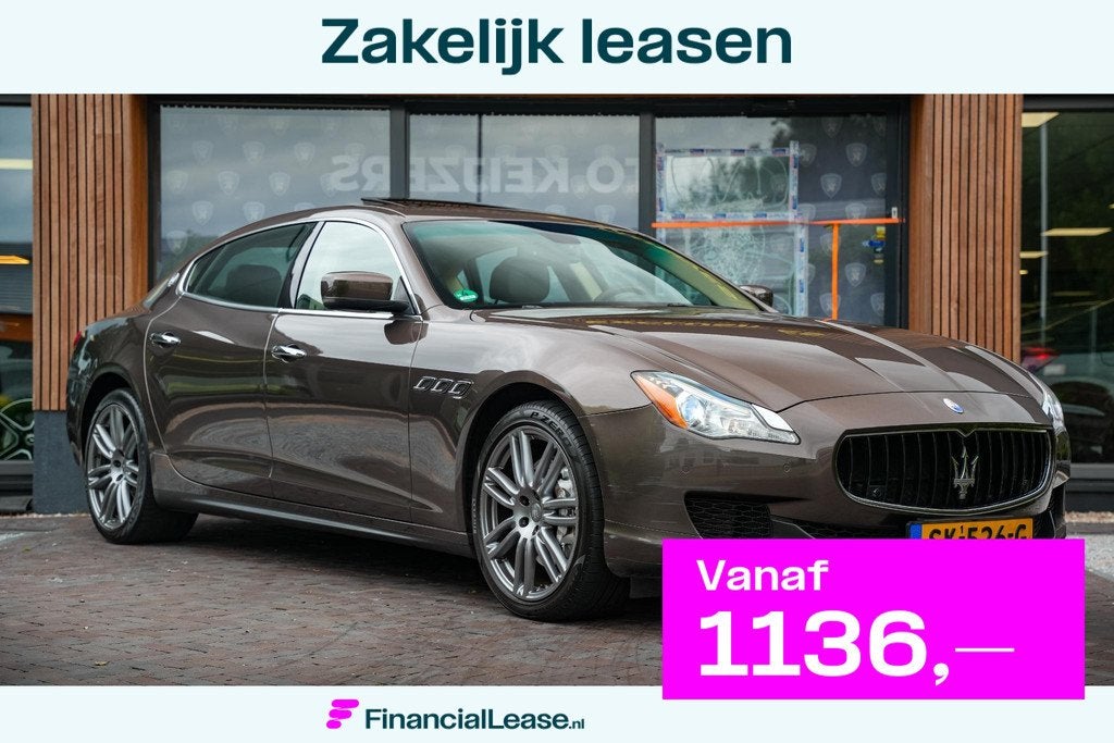 Maserati Quattroporte 3.0 S Q4 Achteruitrijcamera DAB+ Stoel, Euro 5, Gebruikt, Bruin, 120 €/maand