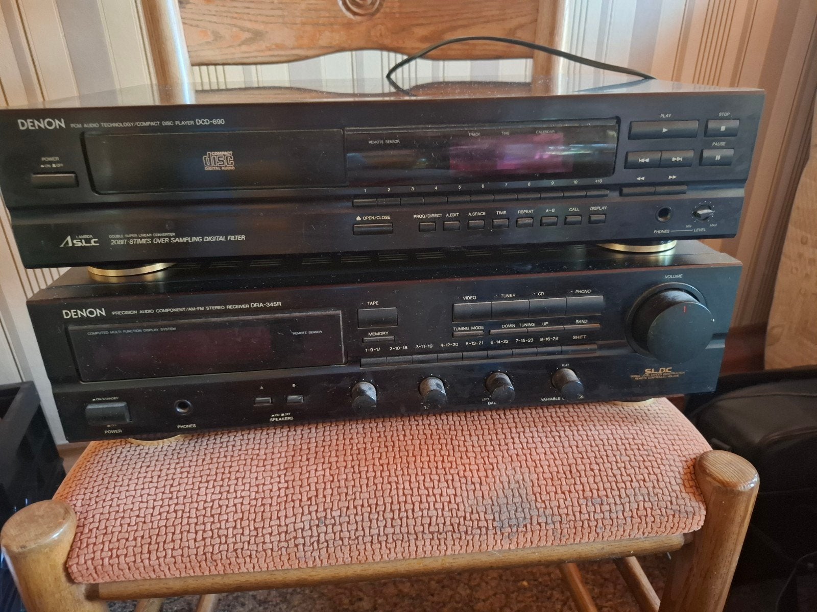 Denon DCD-690 CD-speler en DRA-345R Receiver Set, Ophalen of Verzenden