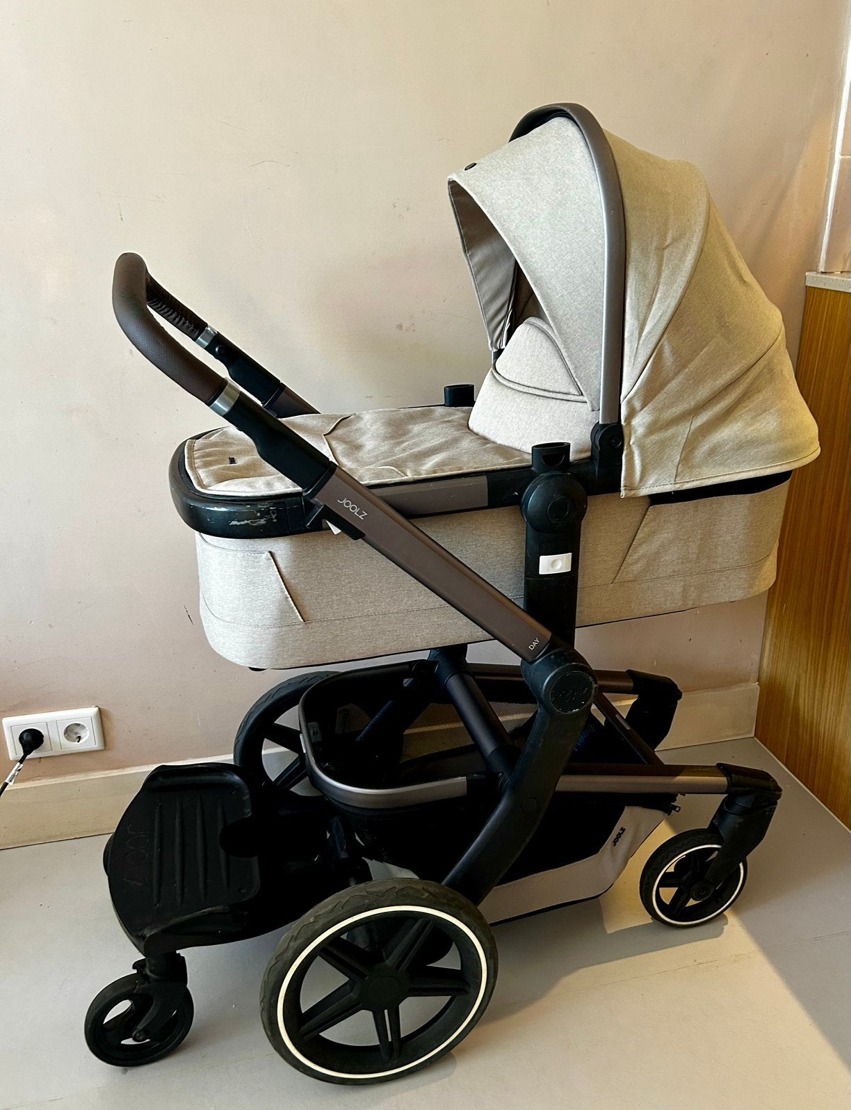 Joolz Day+ kinderwagen Beige, Gebruikt, Verstelbare duwstang, Ophalen, Kinderwagen