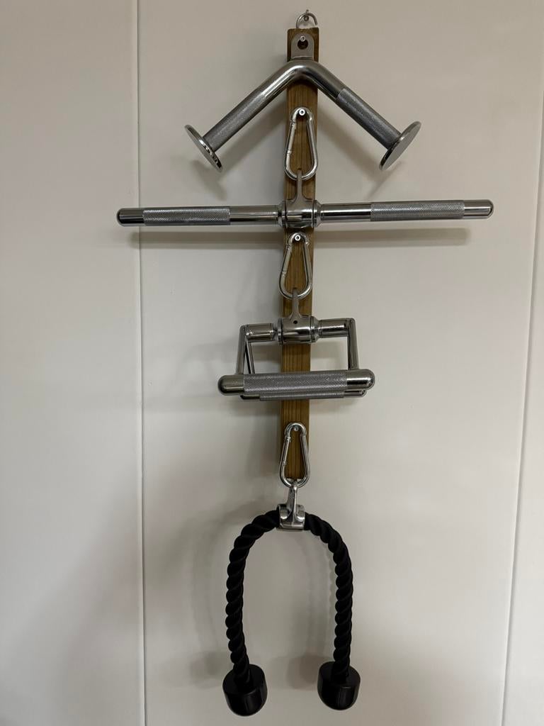 Set chromen fitness trainingsgrepen voor kabelstation/pulley, Sport en Fitness, Fitnessmaterialen, Nieuw, Overige typen, Armen