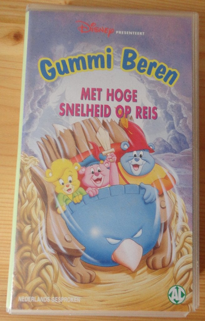 Gummi beren met hoge snelheid op reis ( VHS, Alle leeftijden, Ophalen of Verzenden, Gebruikt, VHS