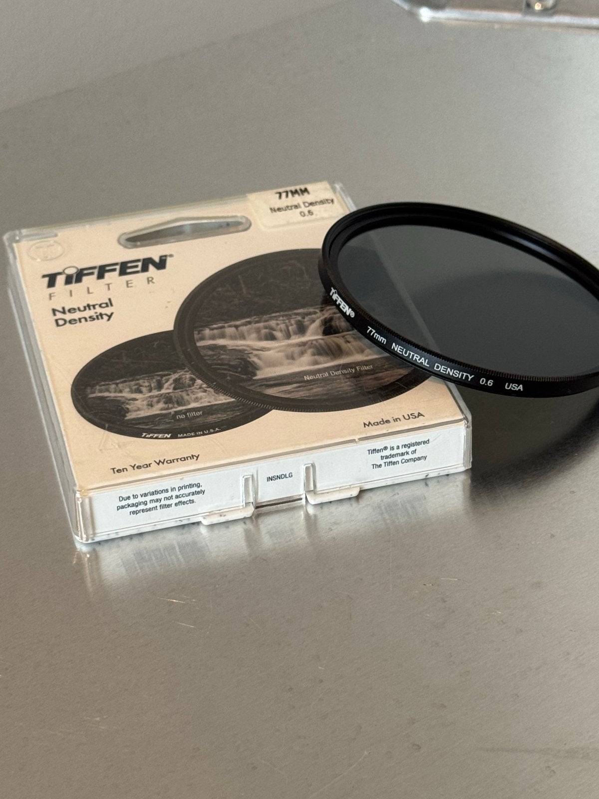 Set van 3 Tiffen ND filters 77mm (0.6, 0.9, 1.2), Overige merken, Zo goed als nieuw, 70 tot 80 mm, Met schroefdraad