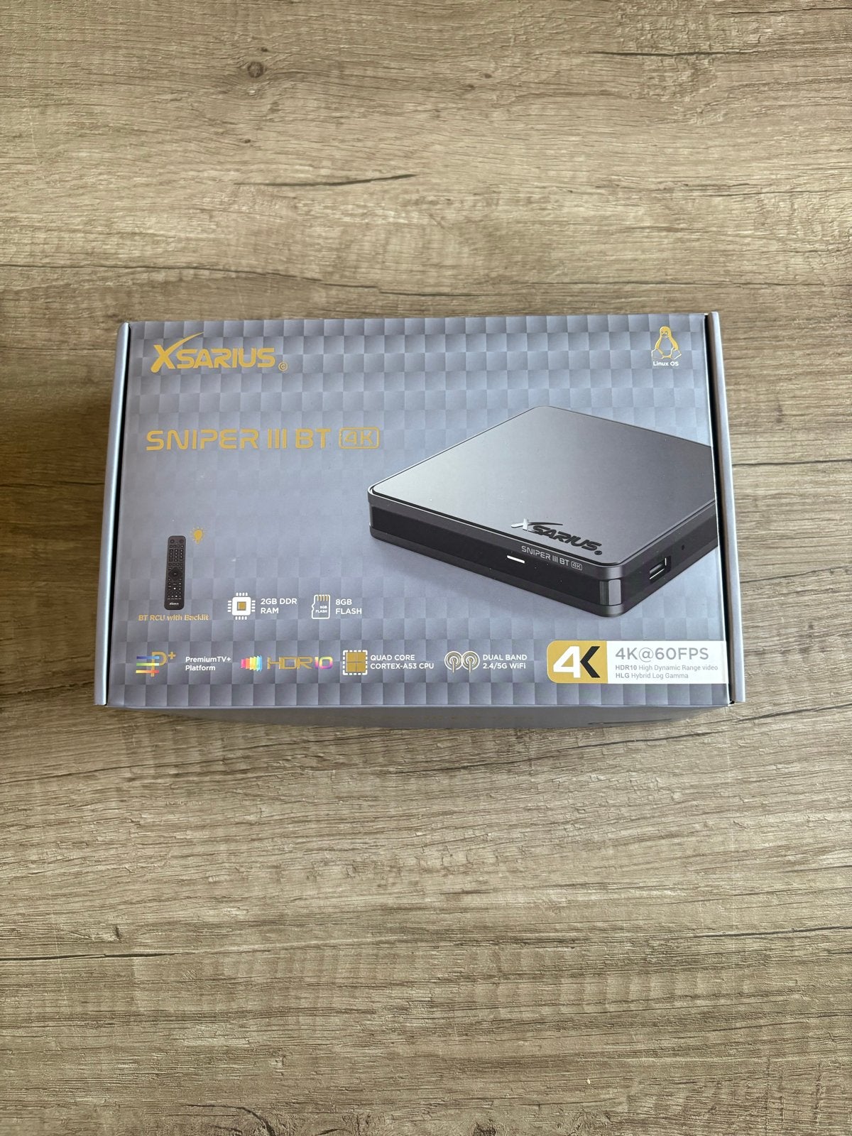 XSARIUS SNIPER III BT 4K Android (IPTV-Box), Ophalen of Verzenden, Nieuw, HDMI, Zonder harde schijf