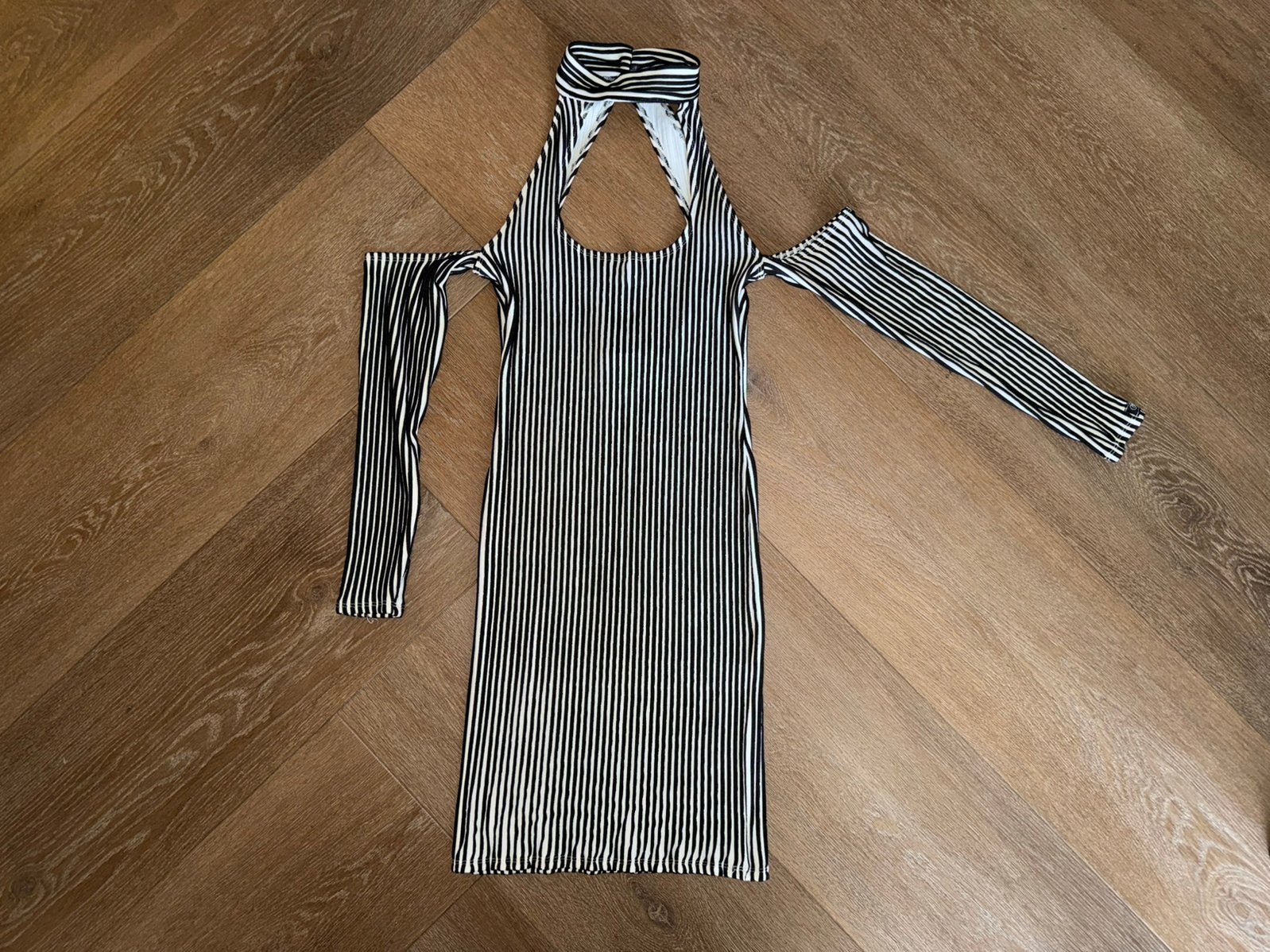 Vintage 90s Bodycon jurk Feeling Made in France Maat 2=36, Overige kleuren, Verzenden, Zo goed als nieuw, Maat 36 (S)