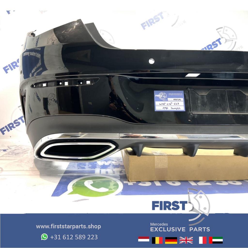 W118 C118 AMG Achterbumper + diffuser Mercedes CLA Klasse 20, Gebruikt, -, Ophalen of Verzenden, Achter