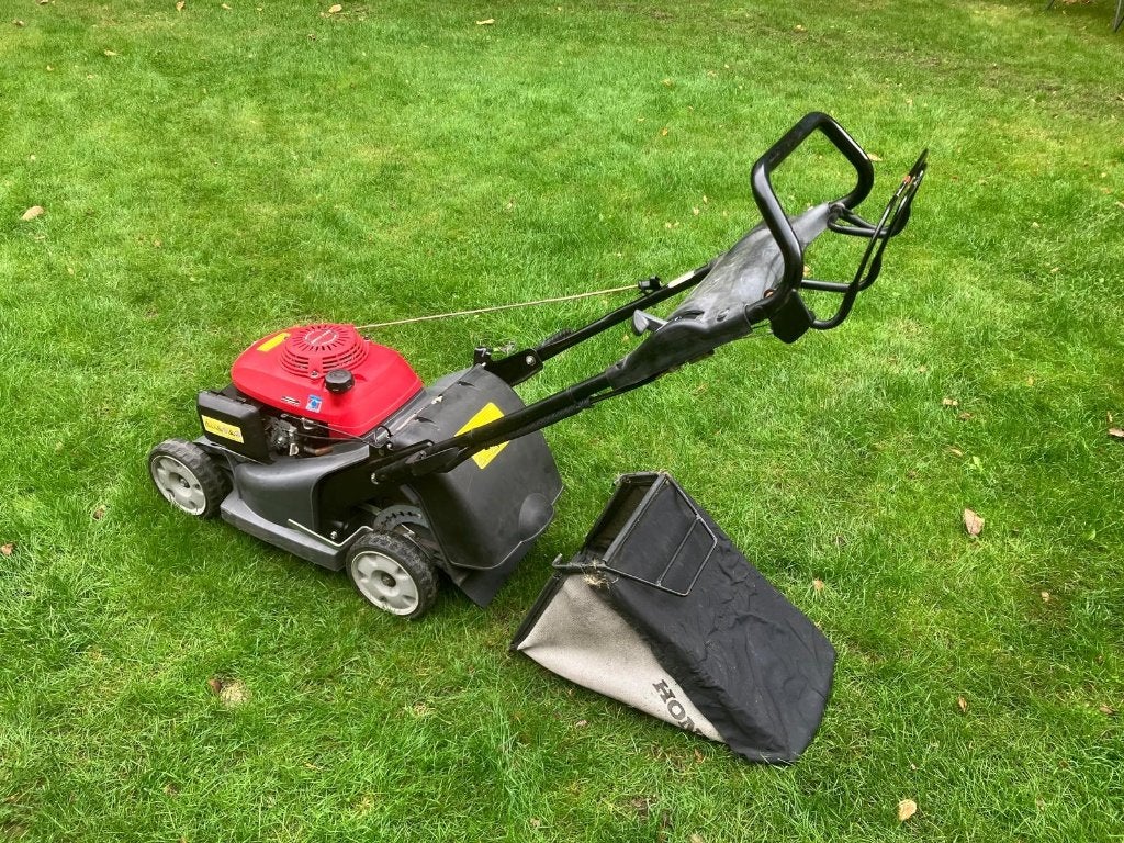 Honda HRX 426 grasmaaier, Tuin en Terras, Cirkelmaaier, Honda, Gebruikt, Opvangbak