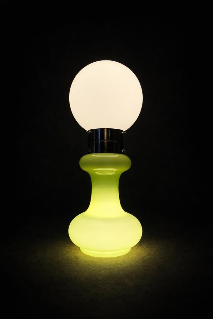 Carlo Nason – Birillo groene lamp voor A.V. Mazzega, Ophalen, Zo goed als nieuw, Minder dan 50 cm
