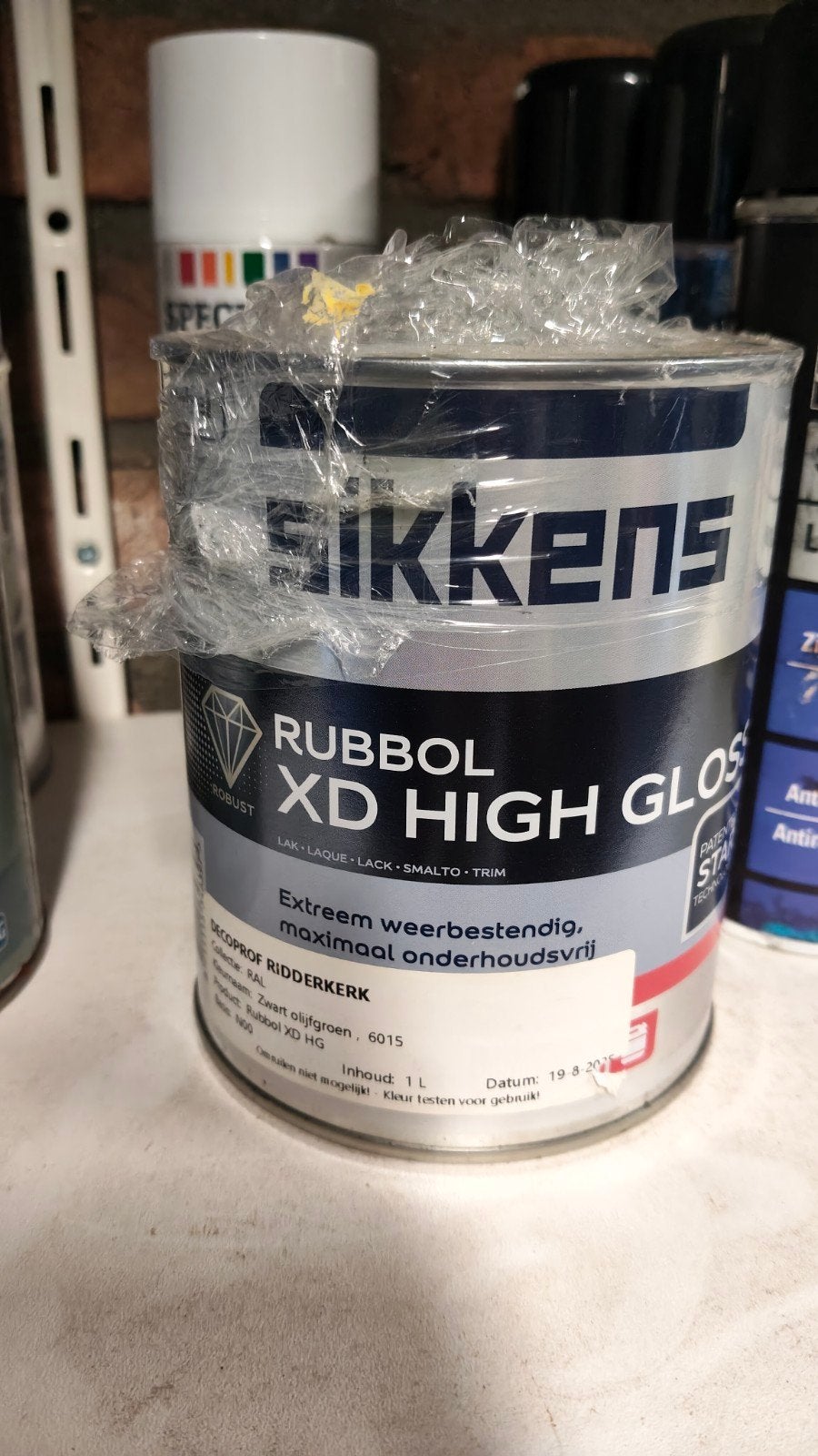 Nieuwe Sikkens Rubbol XD High Gloss RAL 6015, Ophalen of Verzenden, Nieuw, Wit, Lak