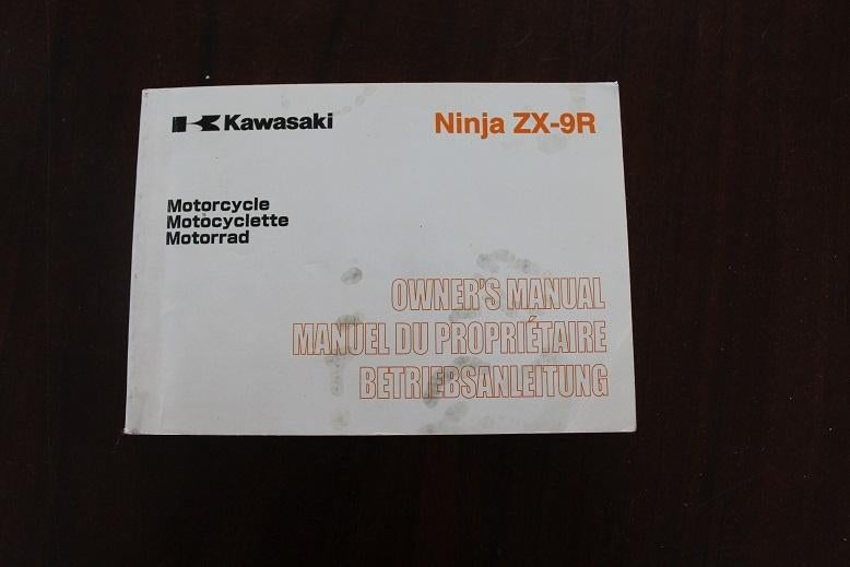 Kawasaki Ninja ZX-9R 2000 01 motorcycle owner's manual zx900, Ophalen of Verzenden, Kawasaki