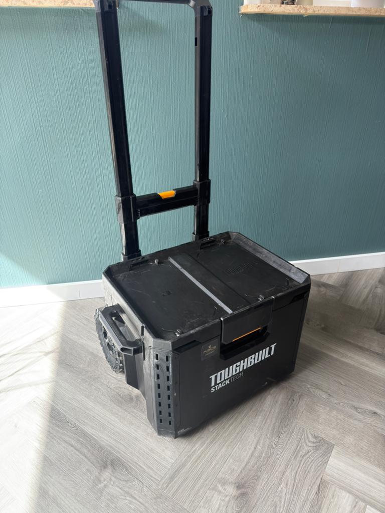 Toughbuilt stacktech profi-box met wielen, Ophalen, Gebruikt