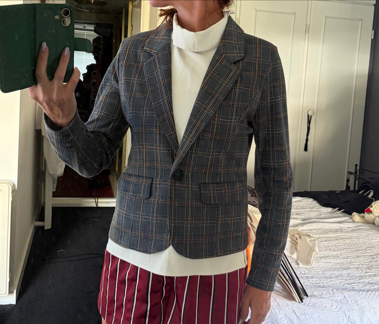 FreeQuent geruite blazer - Maat S (36), Ophalen of Verzenden, Jasje, Maat 36 (S), Grijs