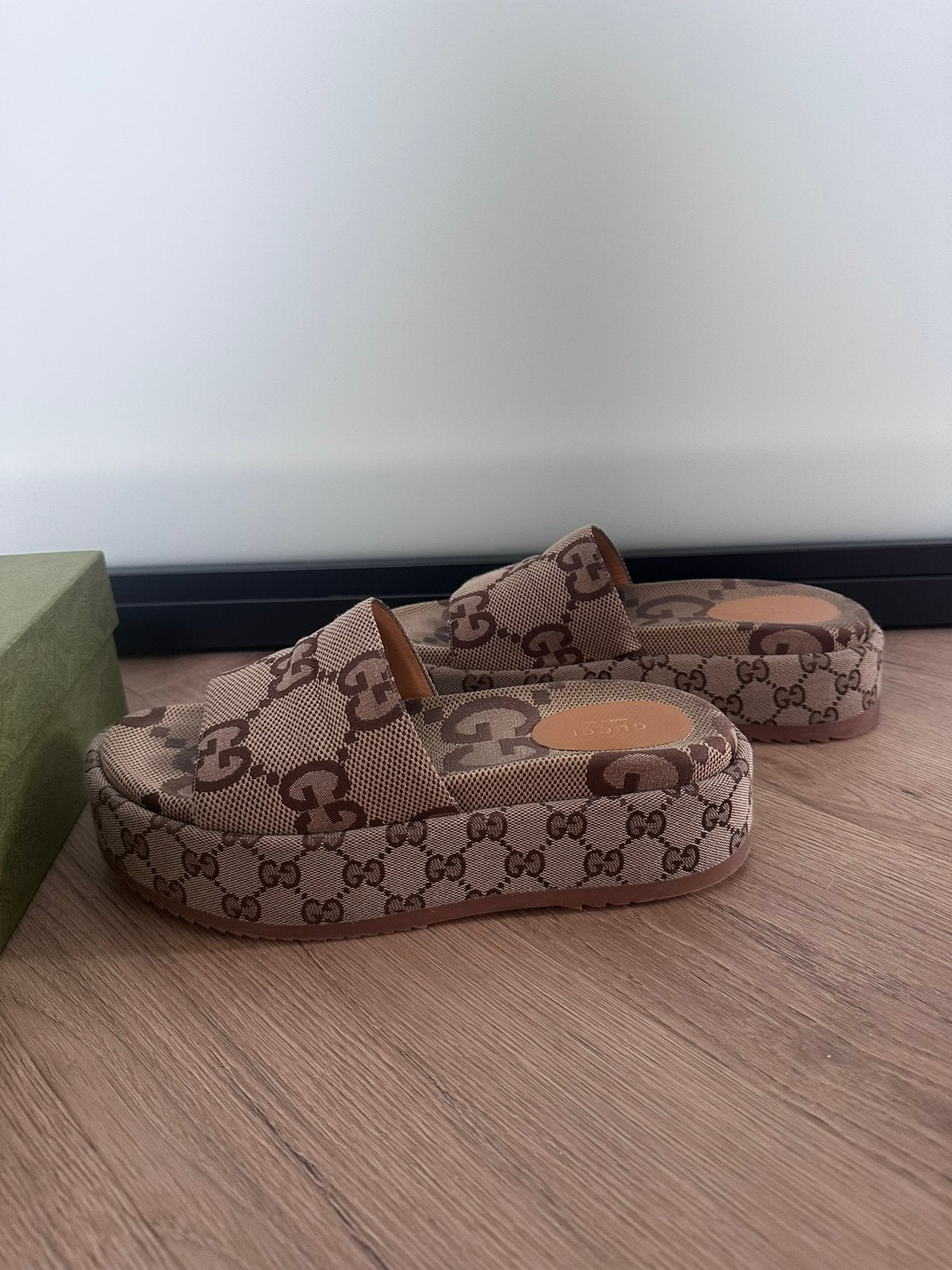 GUCCI SANDALS ORIGINALS, Ophalen, Zo goed als nieuw, Zwart, Sandalen of Muiltjes