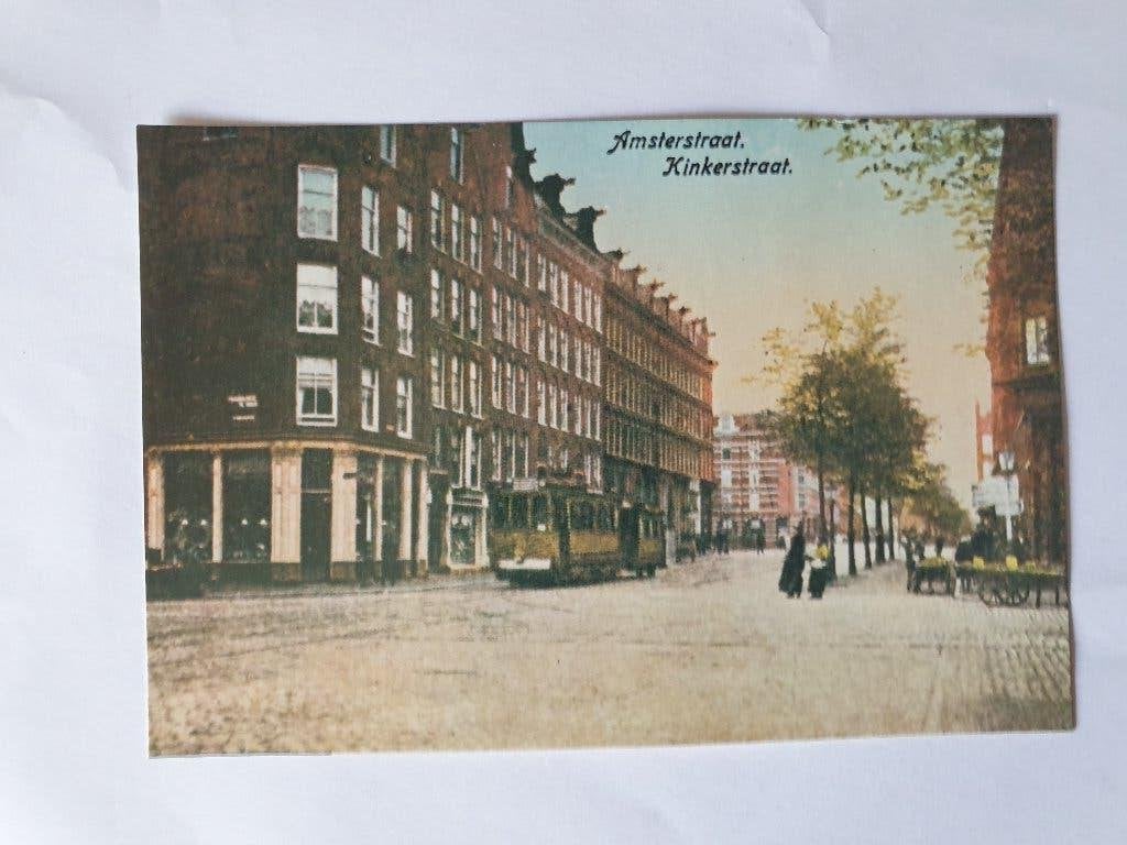 Ansichtkaart 1975 - Amsterdam 700 jaar - Kinkerstraat, Ophalen of Verzenden, 1960 tot 1980, Ongelopen, Noord-Holland