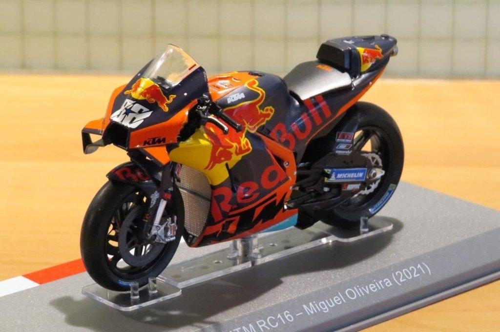 Miguel Oliveira KTM RC16 2021 1:18, Overige merken, Serviceclientele@altaya.be, Nieuw, Ophalen of Verzenden
