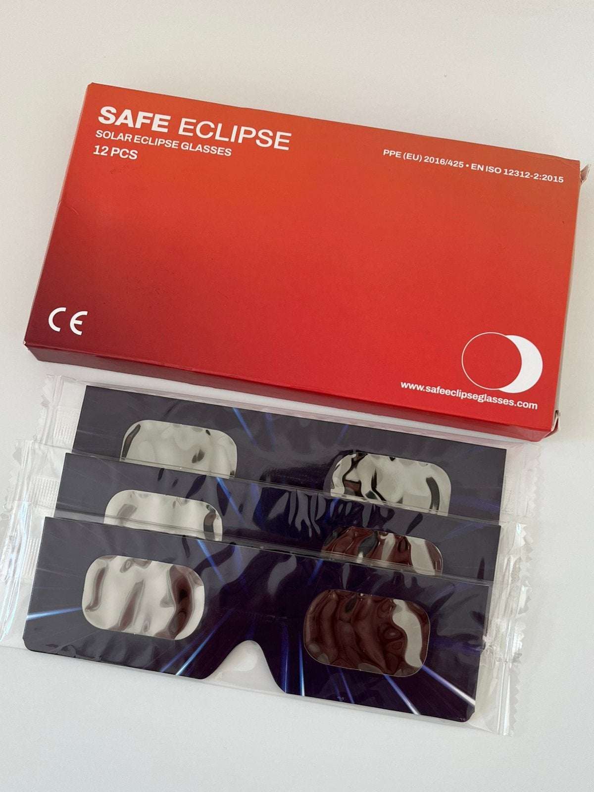 Eclipse Brillen 3x Hoogstraten BE, Postzegels en Munten, Penningen en Medailles, Ophalen, Overige materialen