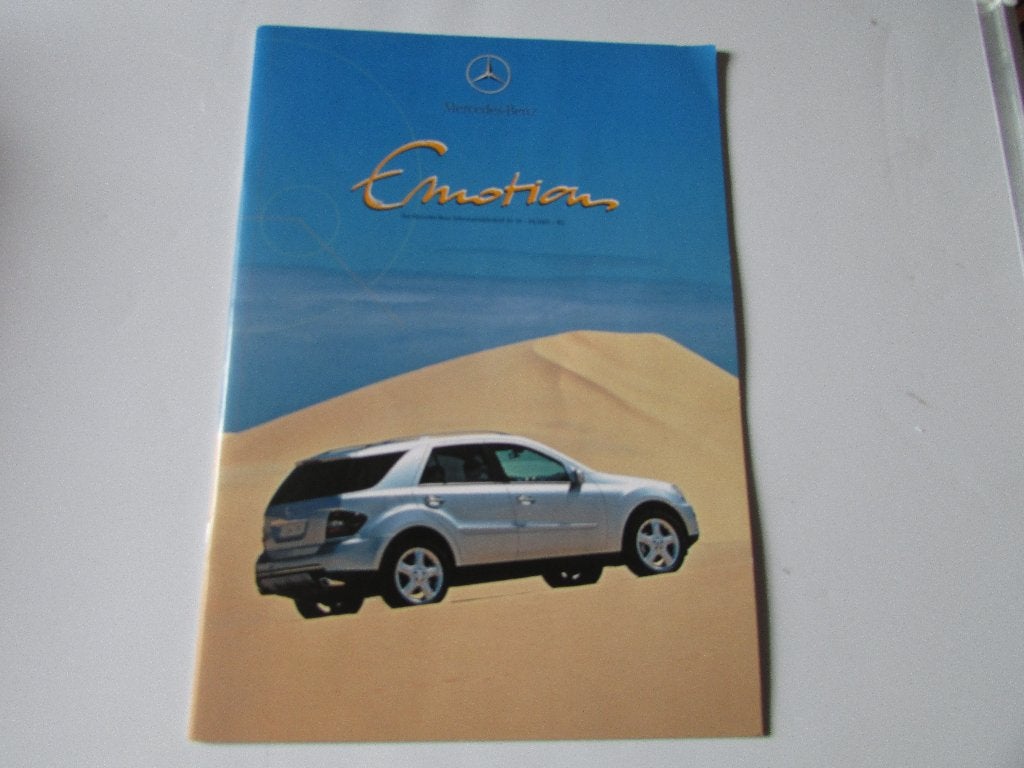 MERCEDES -BENZ EMOTIONS , BROCHURE, Gelezen, Daimler - Chrysler, Mercedes, Ophalen of Verzenden