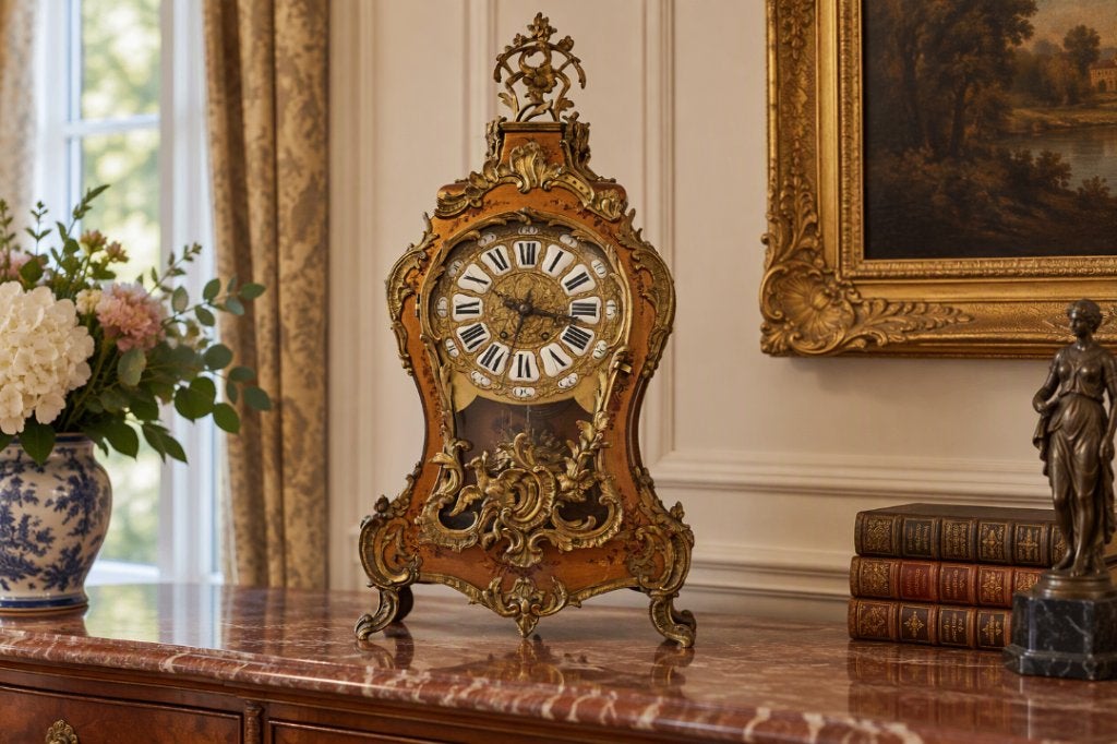 Grote antieke Boulle klok., Ophalen of Verzenden