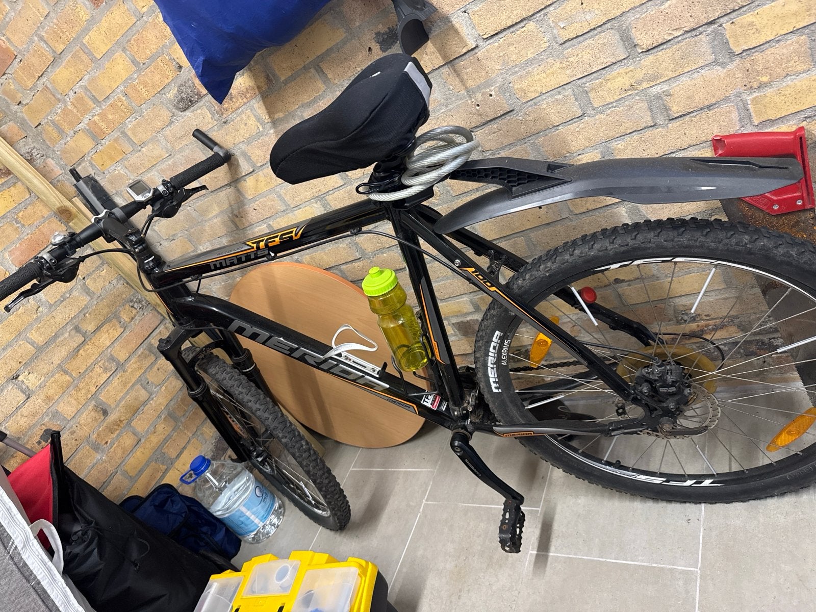 Merida Matts TFS 400 Mountainbike - Zwart/Oranje, Gebruikt, Hardtail, Heren, Merida
