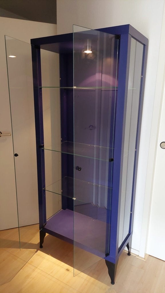 Mooie grote vitrinekast met verlichting, Huis en Inrichting, Kasten | Vitrinekasten, Ophalen, Met deur(en), 50 tot 100 cm, Modern