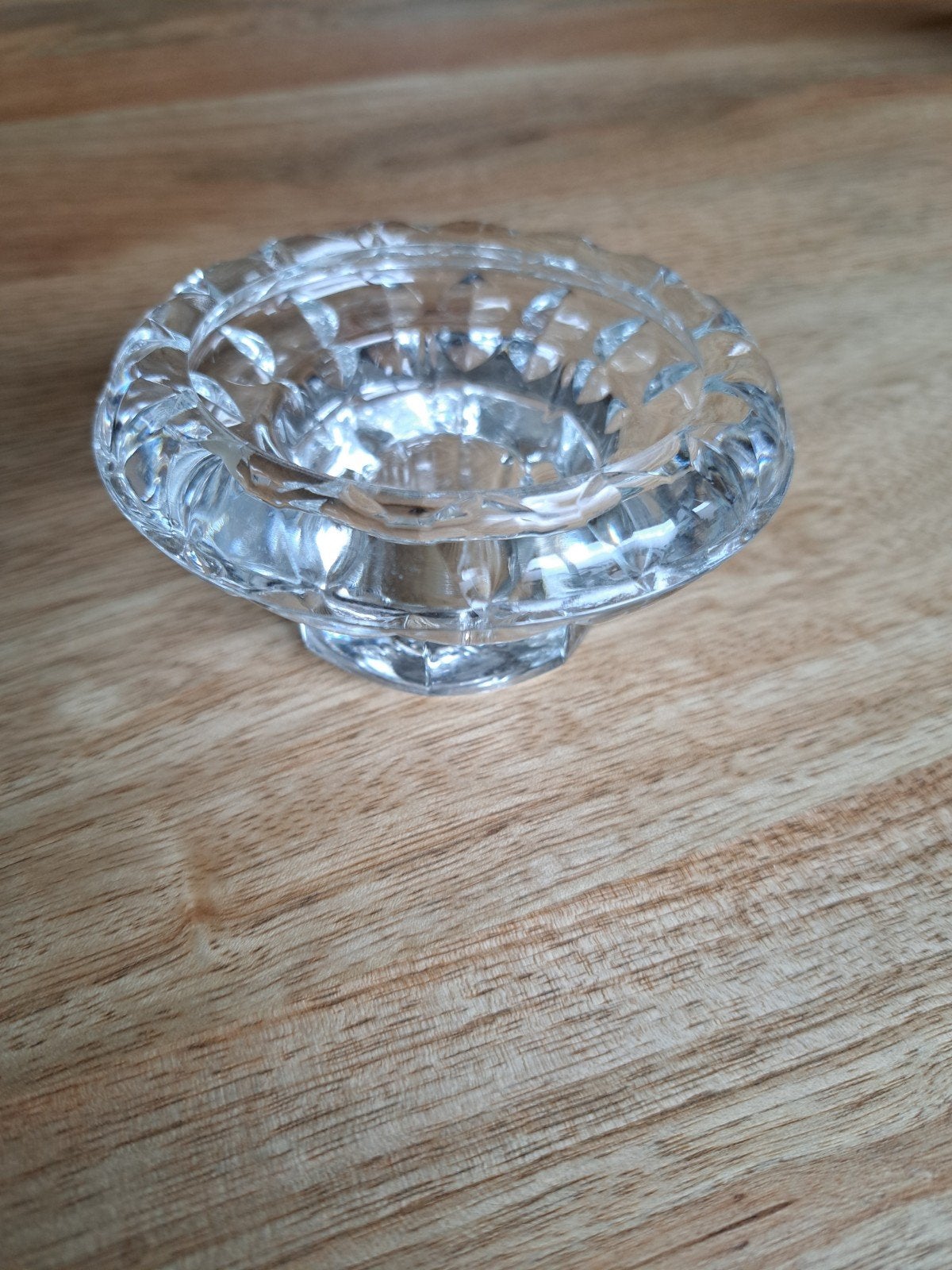 Bolsius glazen theelichthouder, Antiek en Kunst, Antiek | Glas en Kristal, Ophalen of Verzenden
