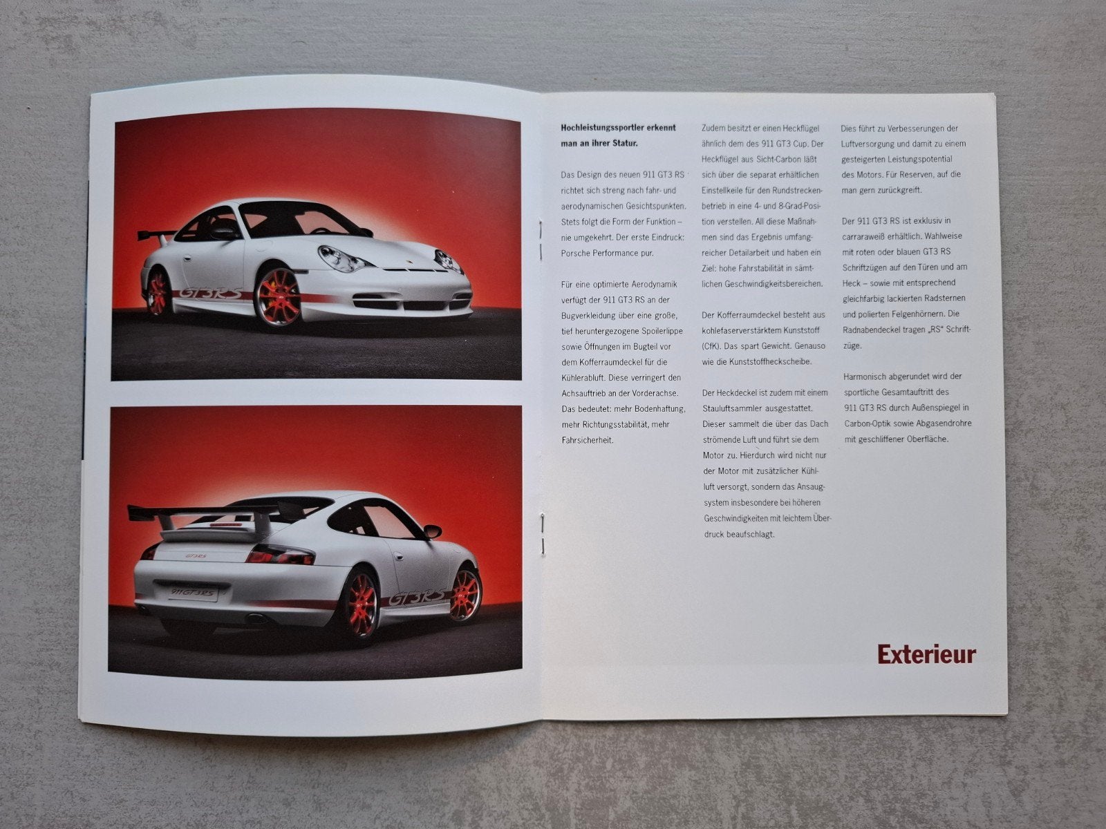 Porsche 911 GT3 RS brochure - 2003, Ophalen of Verzenden, Zo goed als nieuw, Porsche