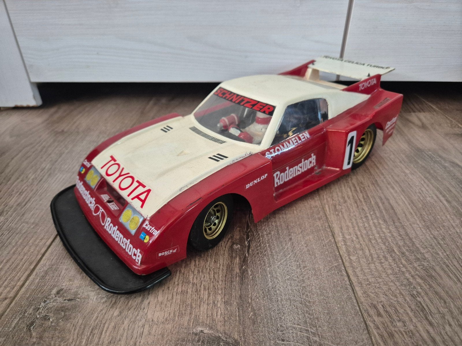 Vintage toyota celica turbo rc auto uit 1986, Ophalen of Verzenden, Gebruikt, Auto onroad