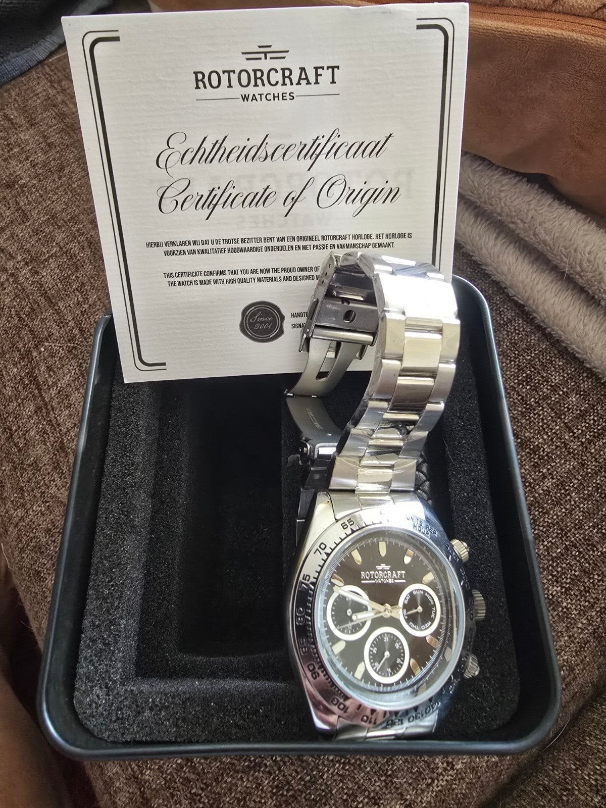 Rotorcraft Horloge met Echtheidscertificaat, Overige merken, Staal, Staal, Polshorloge