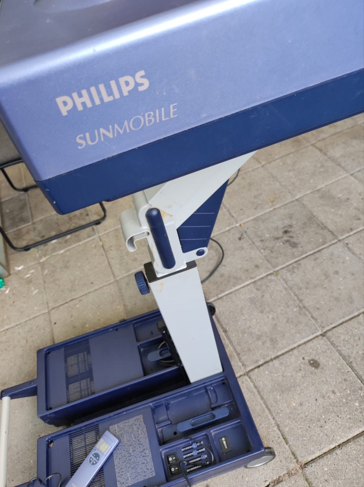 Philips Sunmobile Zonnebank - Compact en Gebruikt, Ophalen, Gebruikt, Zonnebank dubbelzijdig, Minder dan 10 lampen