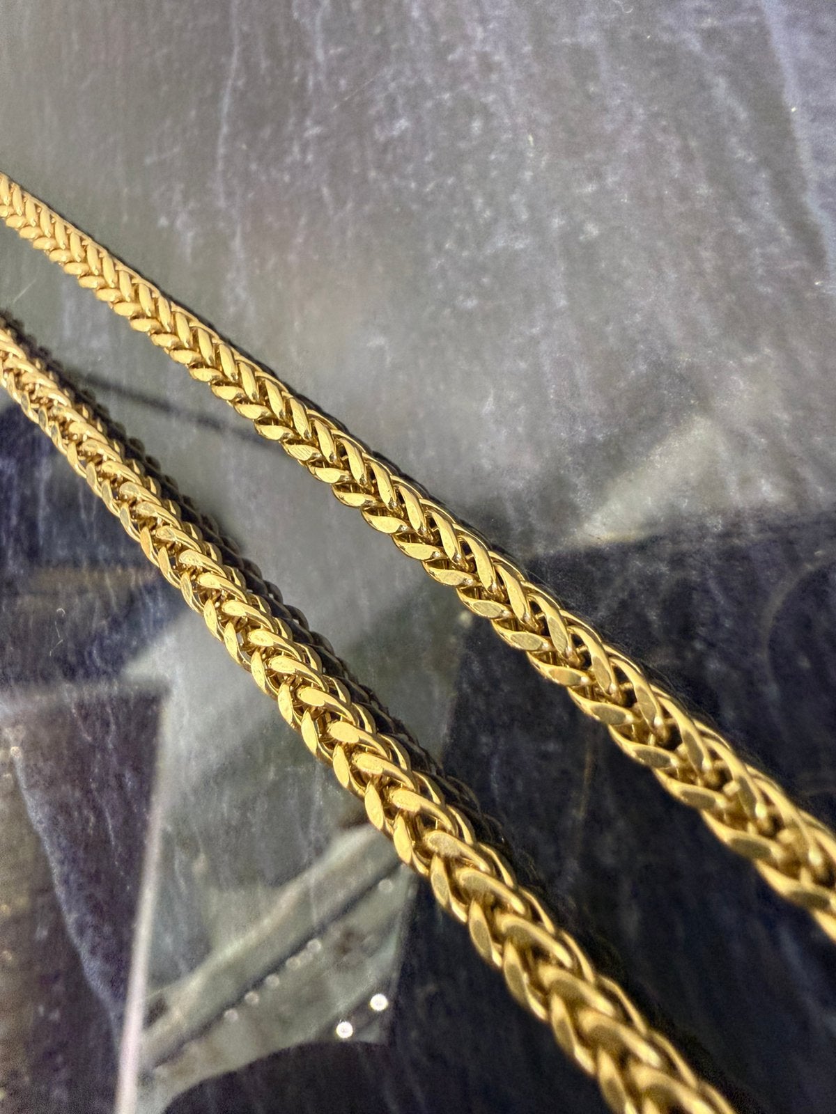 Prachtige 14k gouden vossenstaart ketting 55 cm 3 mm, Sieraden, Tassen en Uiterlijk, Kettingen, Ophalen of Verzenden, Nieuw, Goud