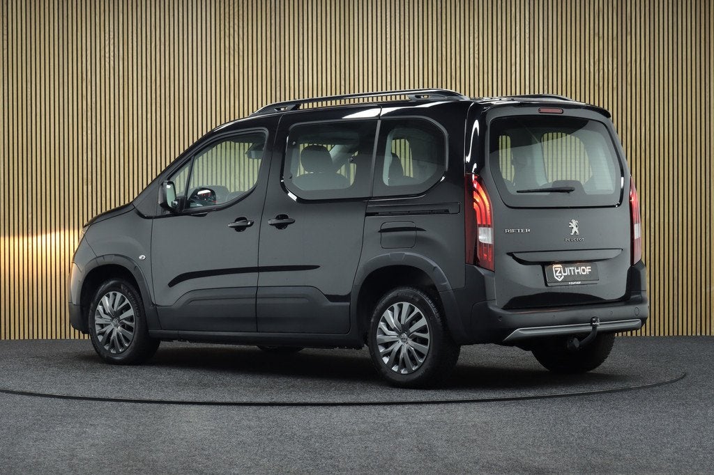 Peugeot Rifter 1.2 Puretech Allure | Trekhaak | Cruise-contr, Auto's, Peugeot, 12 maanden, Gebruikt, 1199 cc, Zwart