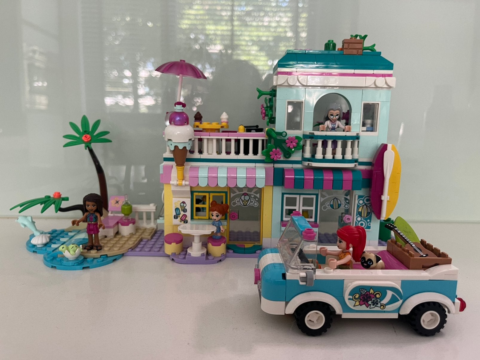 Lego friends 41693 strandhuis, Lego, Ophalen of Verzenden, Zo goed als nieuw, Complete set