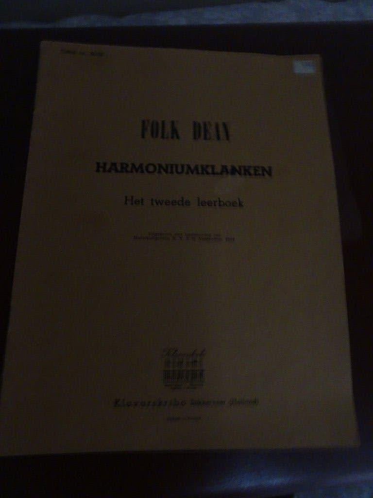 folk dean harmoniumklanken 2, Ophalen of Verzenden, Gebruikt, Les of Cursus, Piano