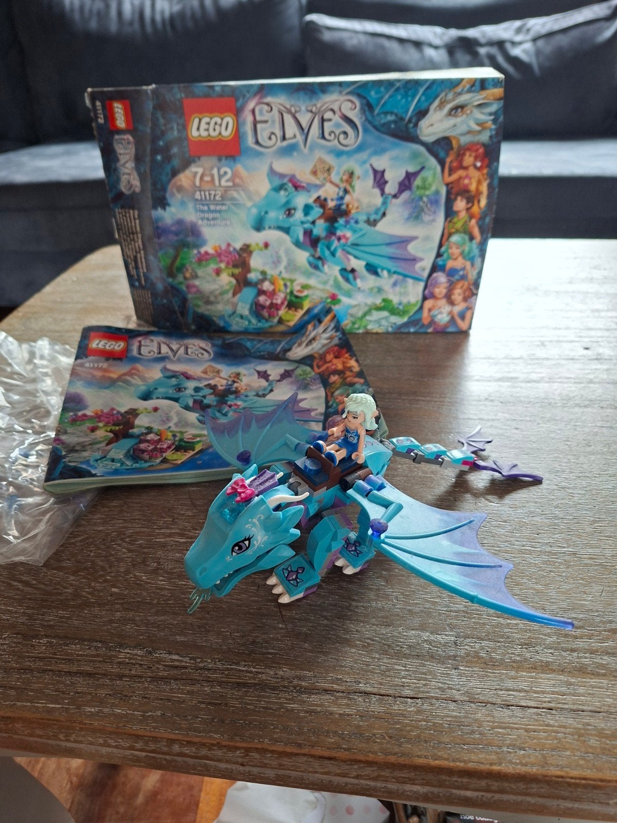 Lego Elves 41172 Waterdraak Avontuur compleet met doos, Overige thema's, Lego, Compleet, Ophalen of Verzenden