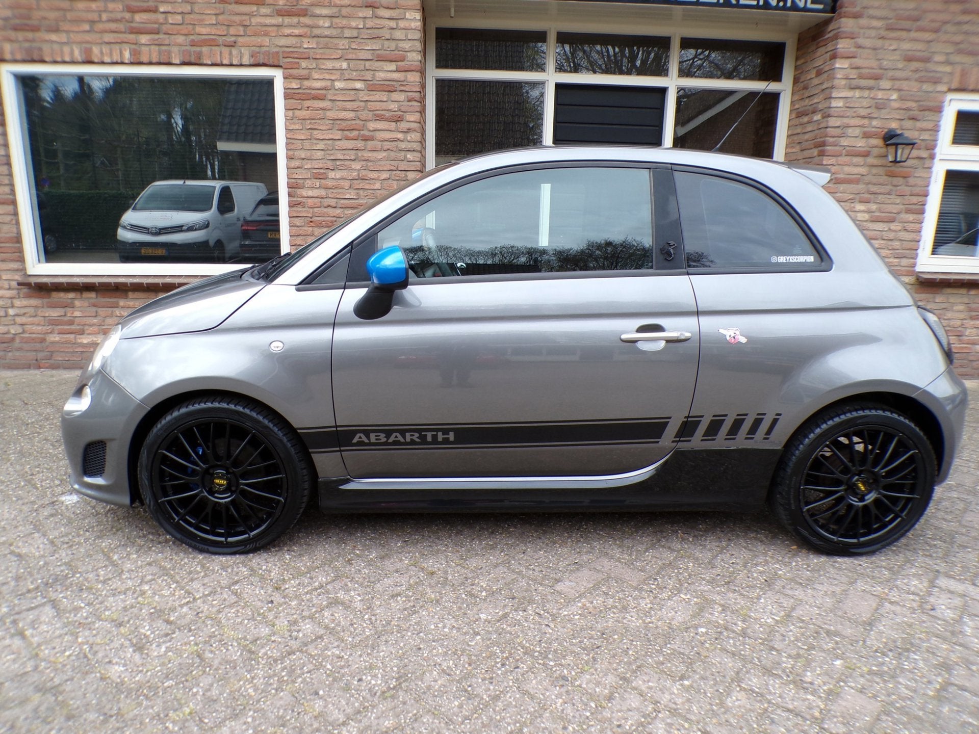 Fiat 500 0.9 TwinAir Abbarth Uitgevoerd, Auto's, Voorwielaandrijving, 86 pk, Gebruikt, Leder en Stof