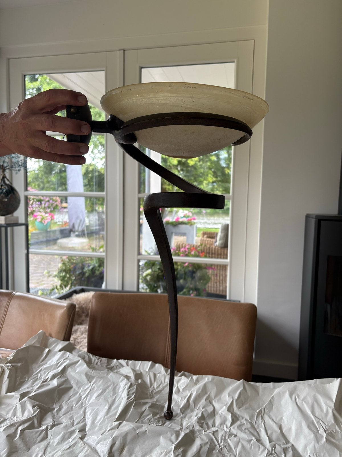 Terzani wandlamp, Ophalen, Zwart, Overige fittingen, Zo goed als nieuw