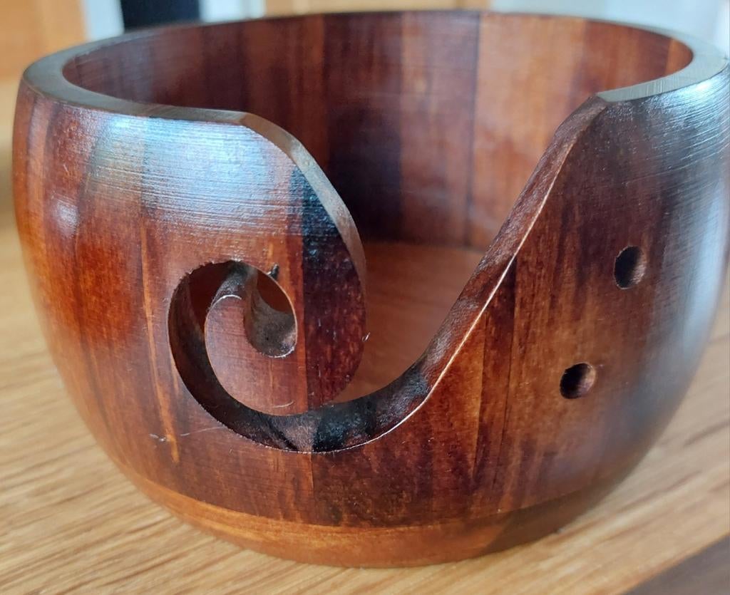 Houten garenkom, Ophalen of Verzenden, Nieuw, Haken, Wol of Garen