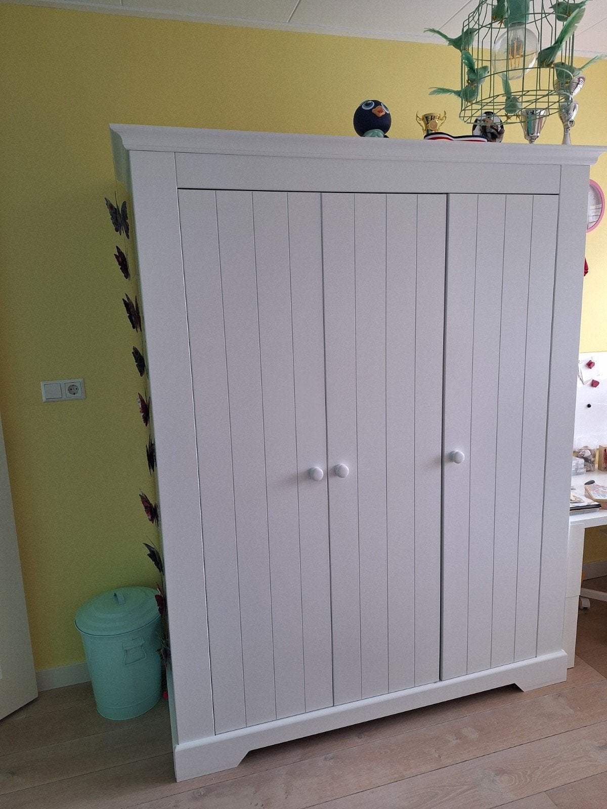Bopita Narbonne kast 3-deurs wit, Ophalen, Gebruikt, Kast, 50 tot 70 cm