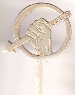 Vara zilverkl. vintage speld, Verzamelen, Speldjes, Pins en Buttons, Verzenden, Zo goed als nieuw